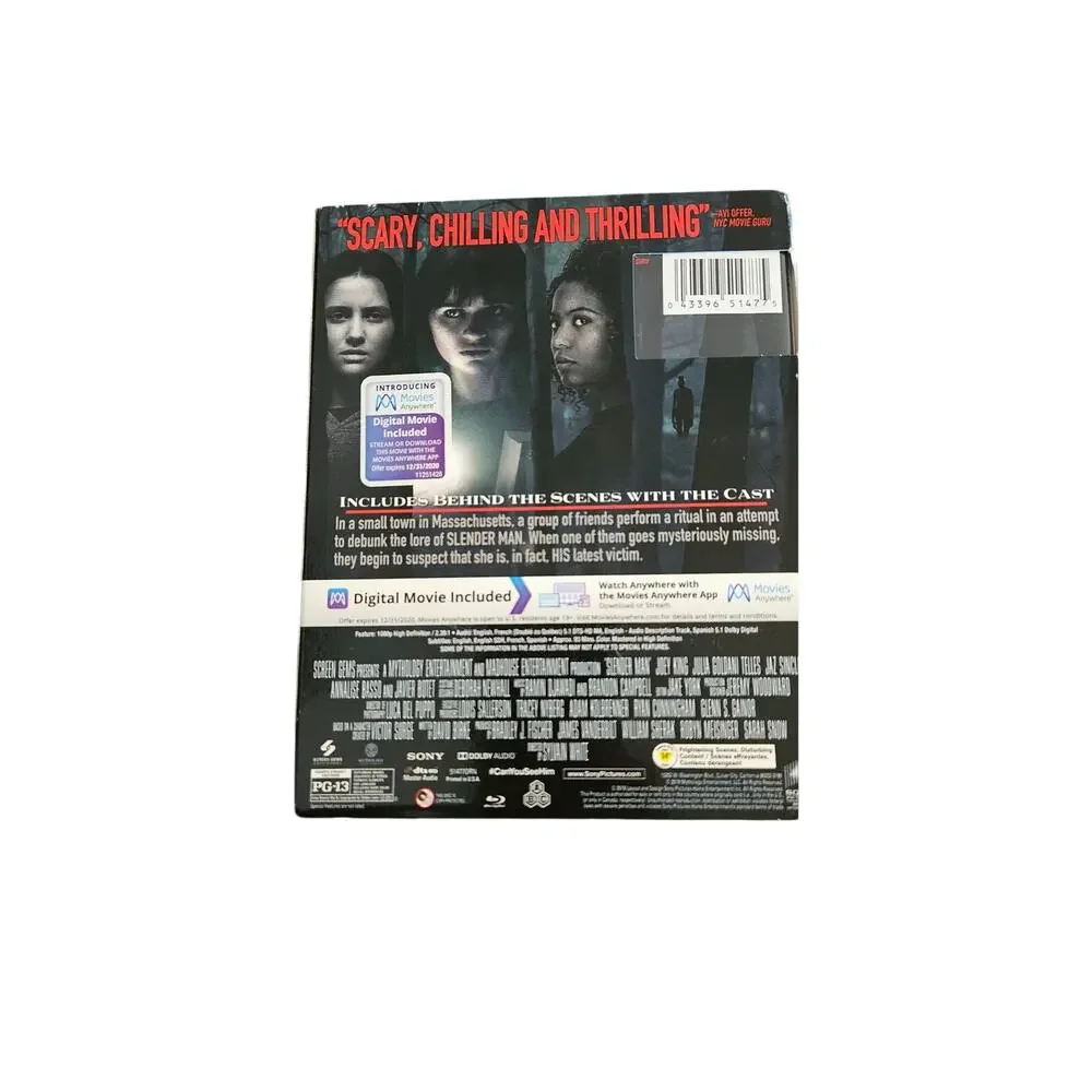 Slender Man (Blu-ray, 2018) With Slipcover!!